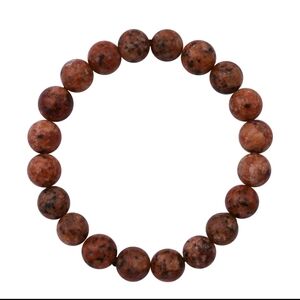 Brown Agate 100.00 ctw Beaded Stretch Bracelet